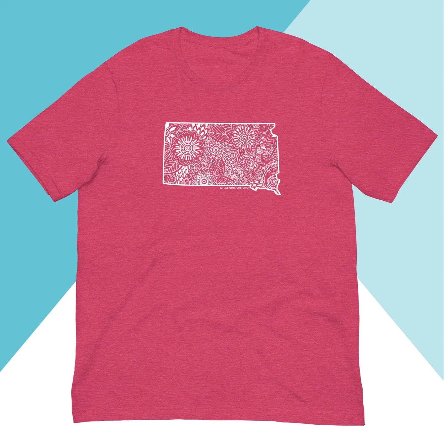 South Dakota Floral Mandala Unisex Shirt North Owl Apparel