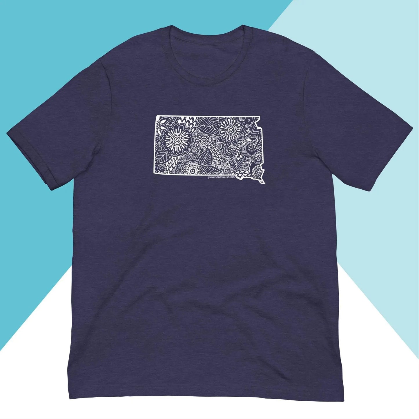 South Dakota Floral Mandala Unisex Shirt North Owl Apparel