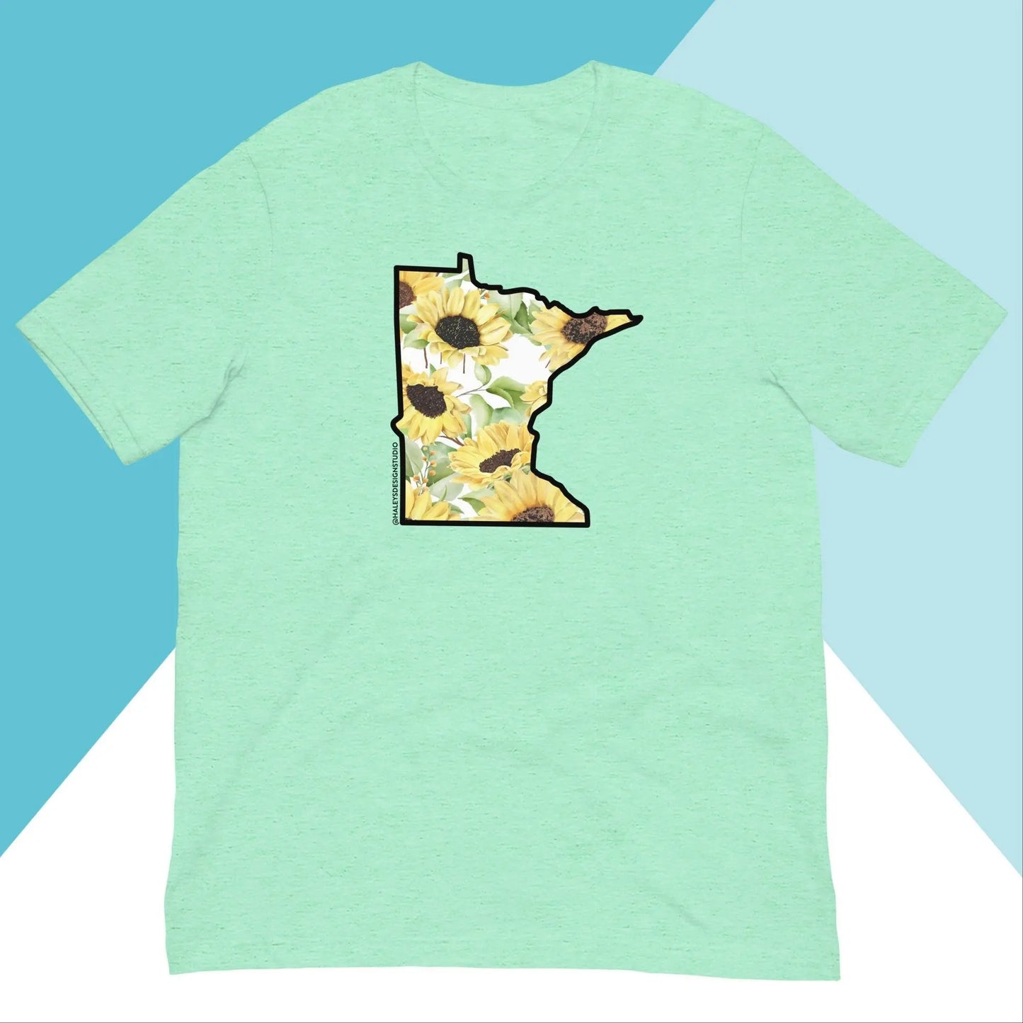 Watercolor Sunflower Minnesota Unisex Shirt North Owl Apparel