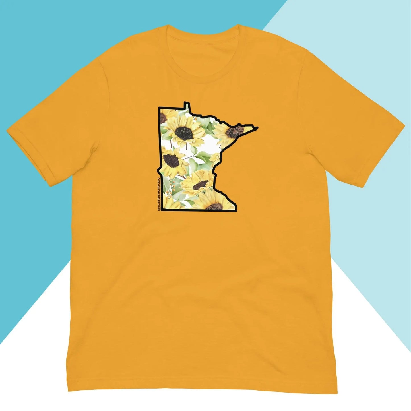 Watercolor Sunflower Minnesota Unisex Shirt North Owl Apparel
