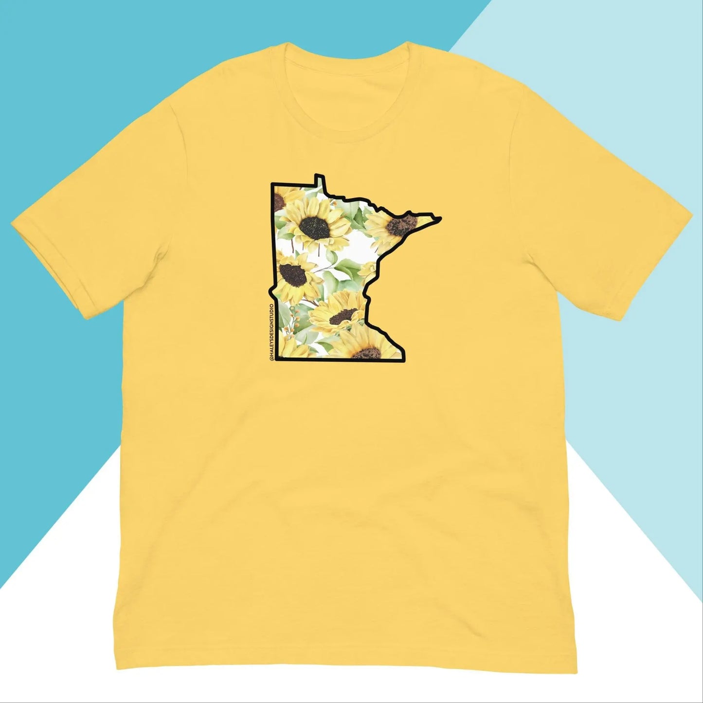 Watercolor Sunflower Minnesota Unisex Shirt North Owl Apparel