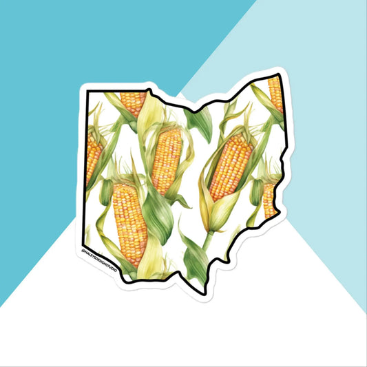Ohio Sweet Corn Cob Vinyl Sticker North Owl Apparel