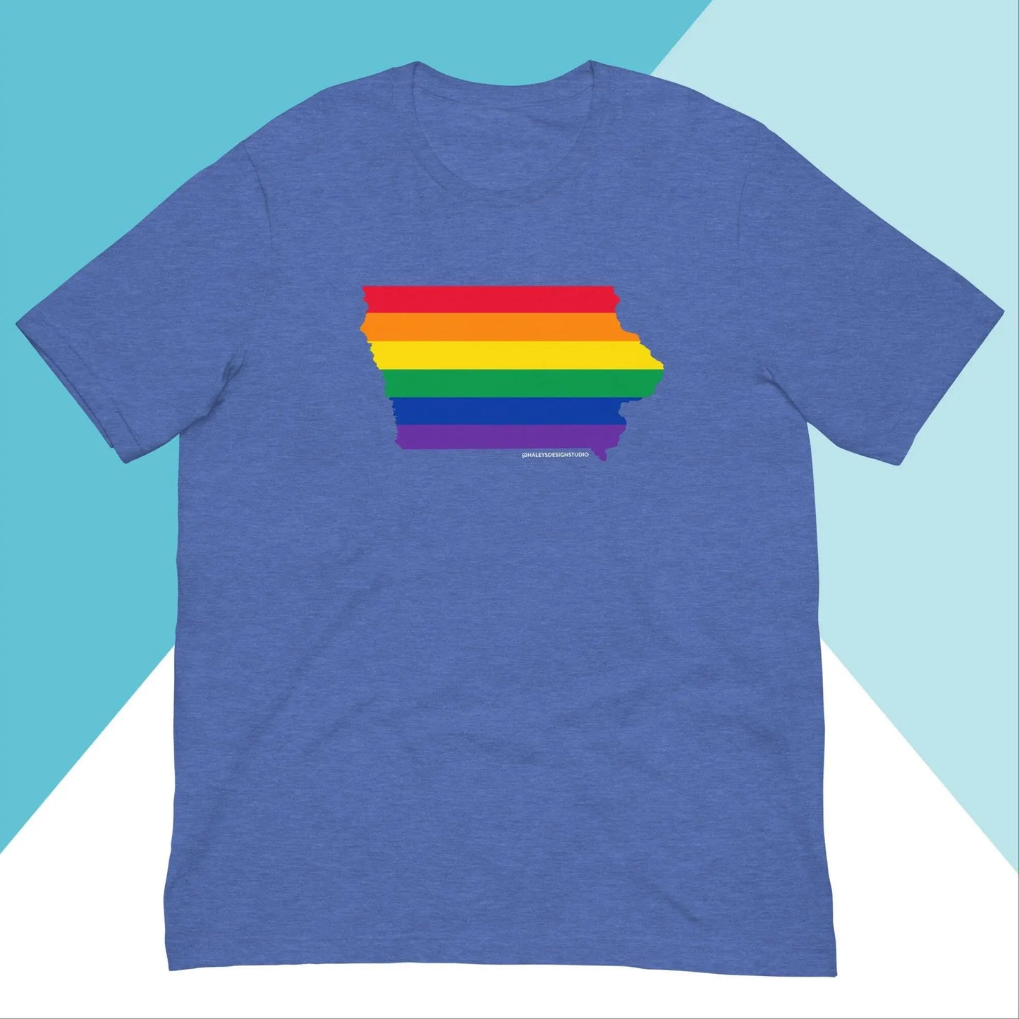 Iowa Pride Rainbow LGBTQIA+ Unisex Shirt North Owl Apparel