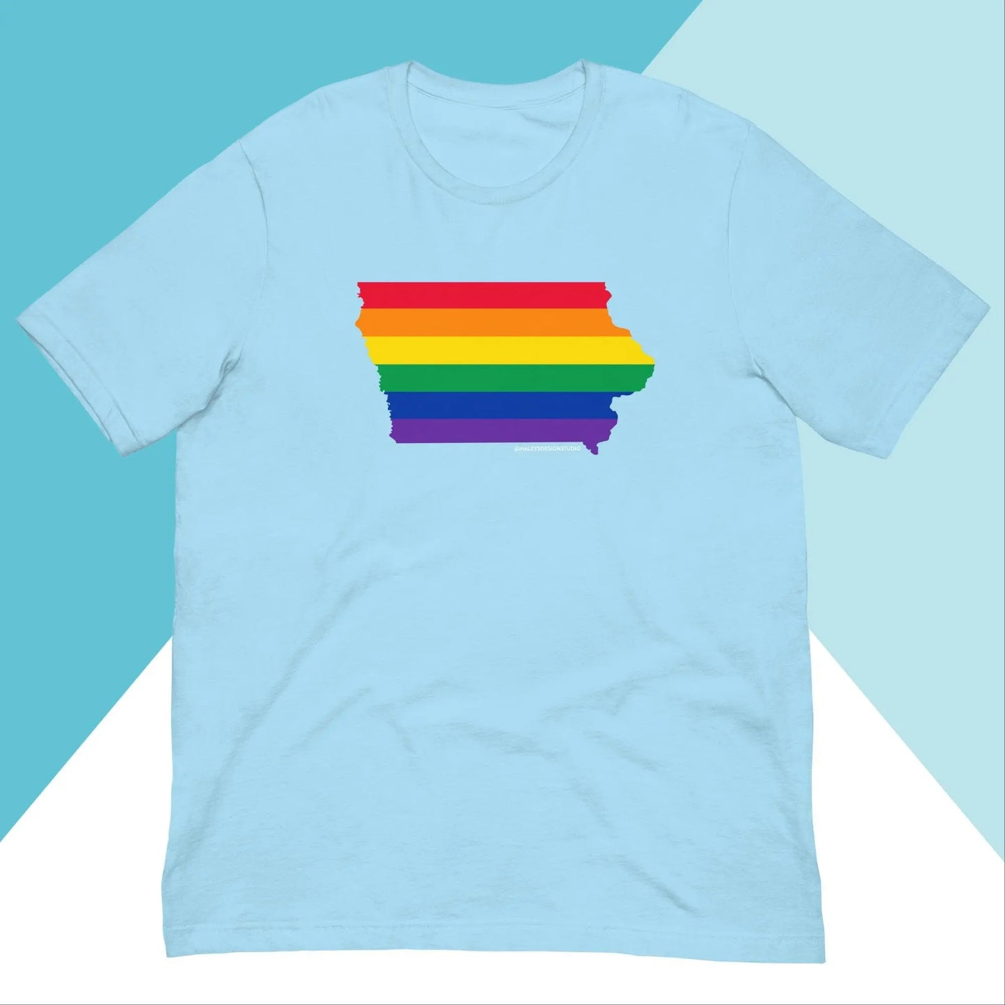Iowa Pride Rainbow LGBTQIA+ Unisex Shirt North Owl Apparel