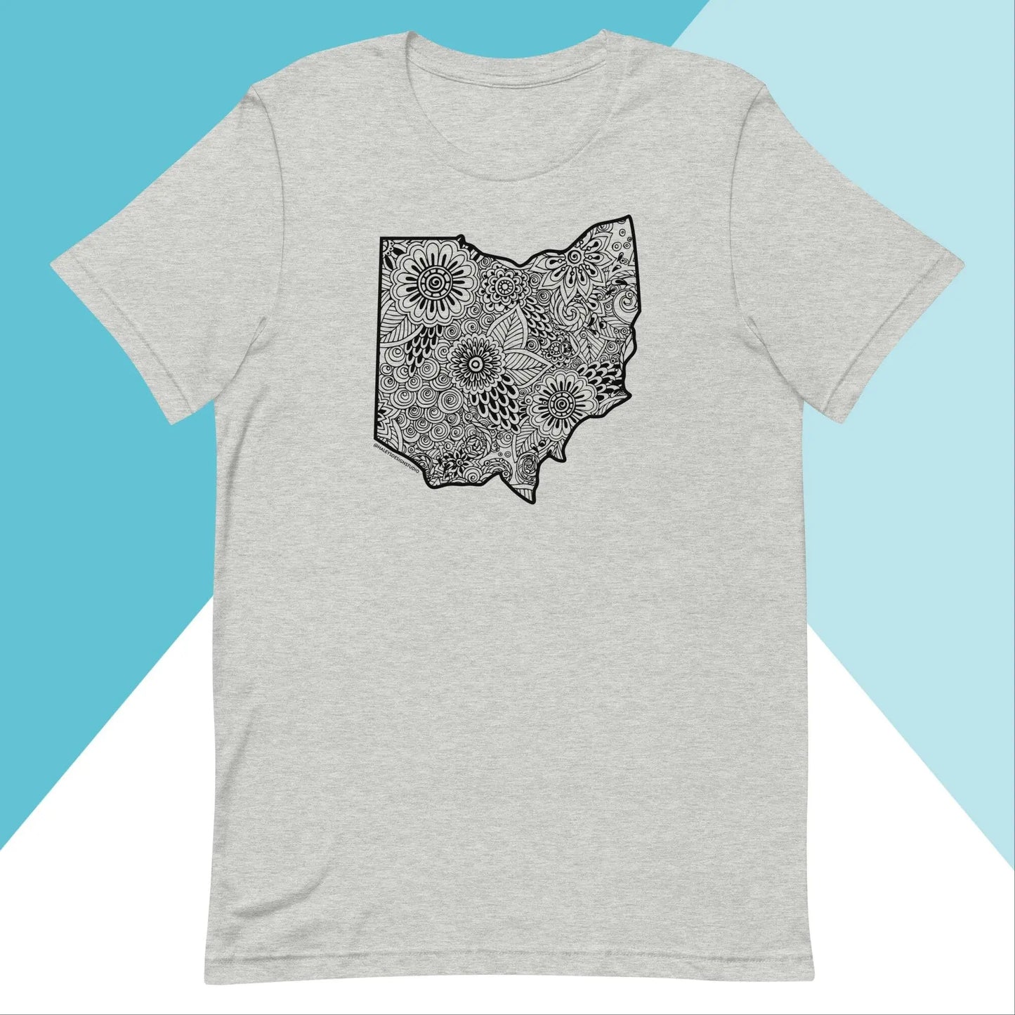 Ohio Floral Mandala Unisex Shirt North Owl Apparel