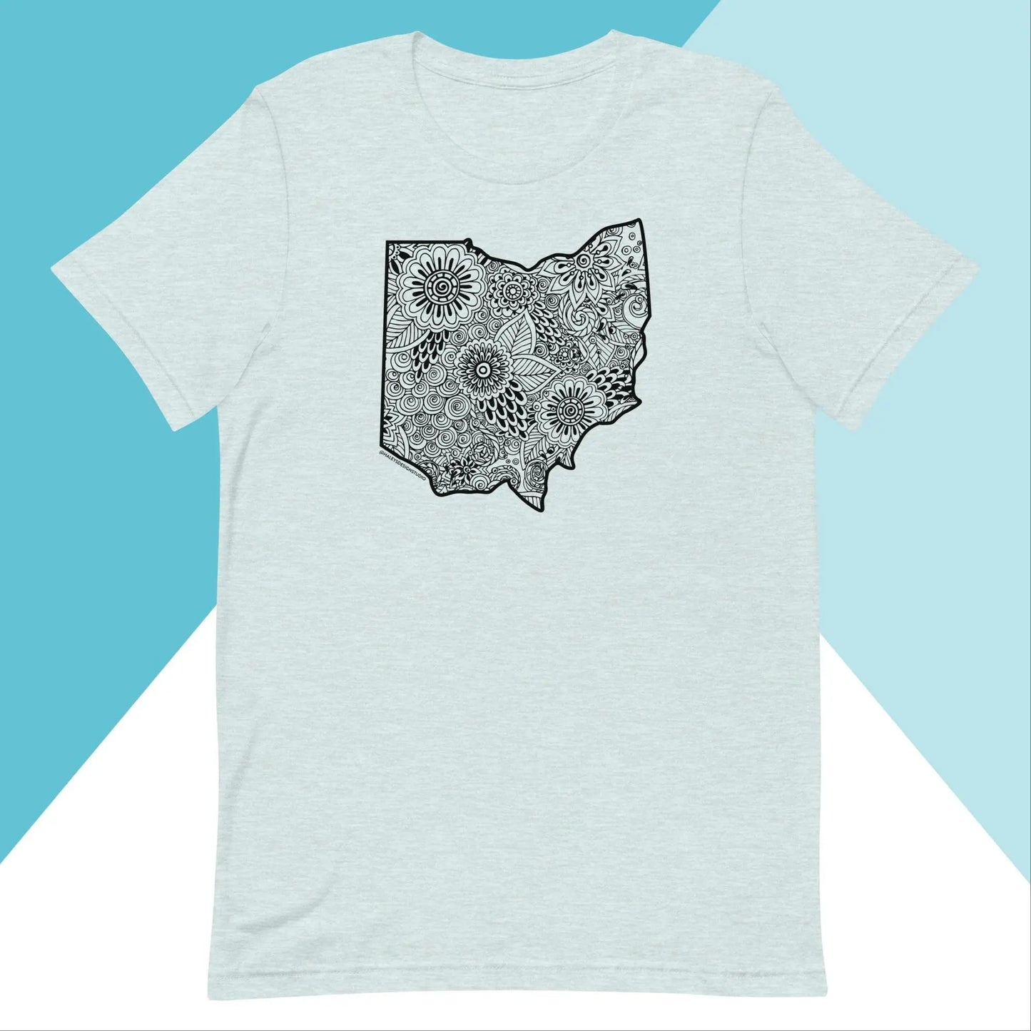 Ohio Floral Mandala Unisex Shirt North Owl Apparel