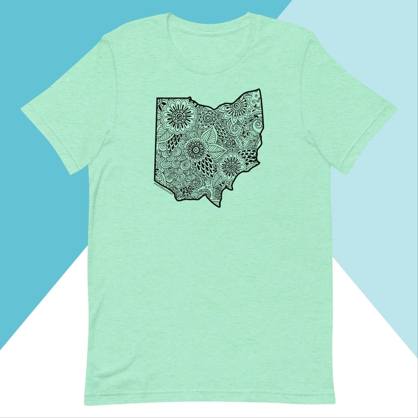Ohio Floral Mandala Unisex Shirt North Owl Apparel