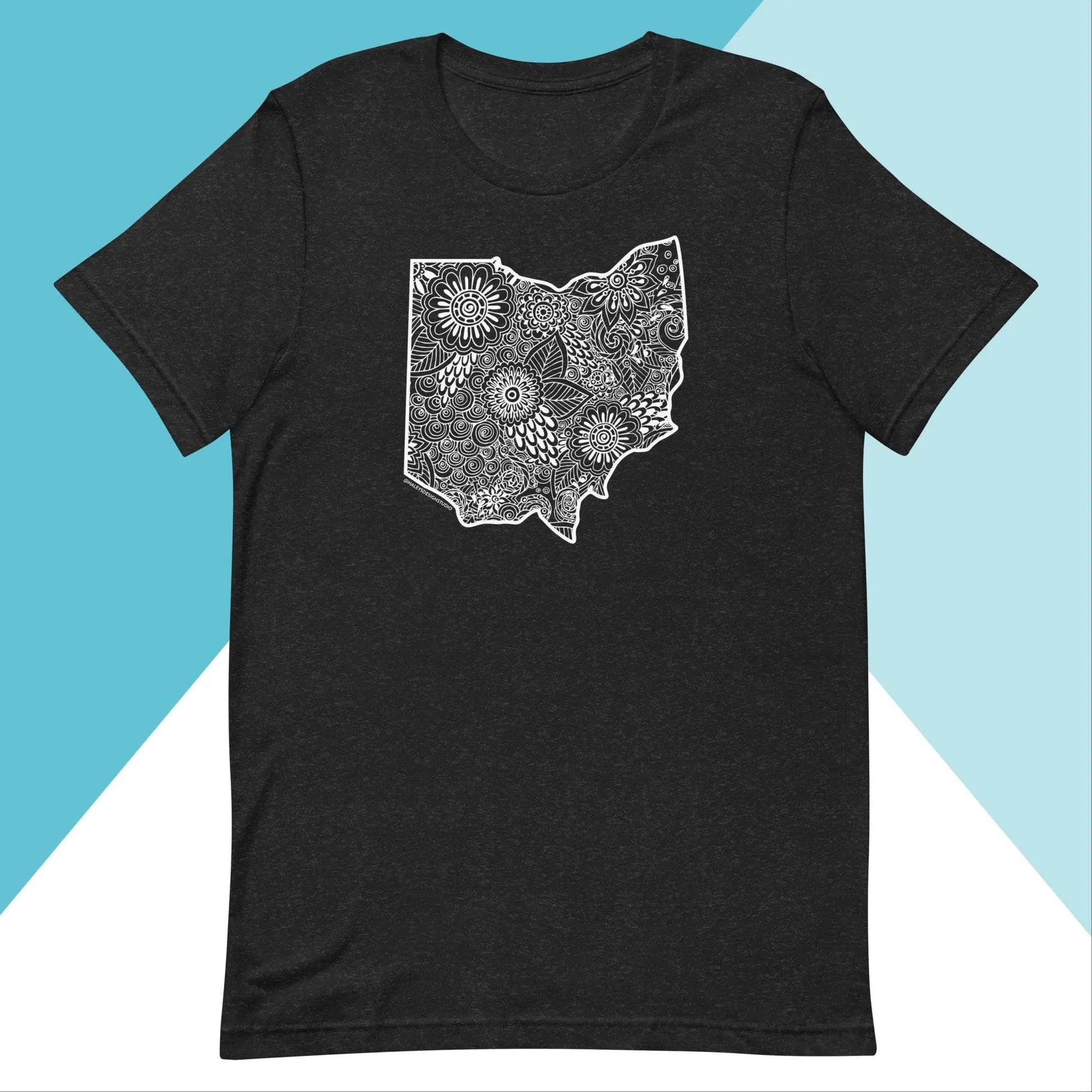 Ohio Floral Mandala Unisex Shirt North Owl Apparel