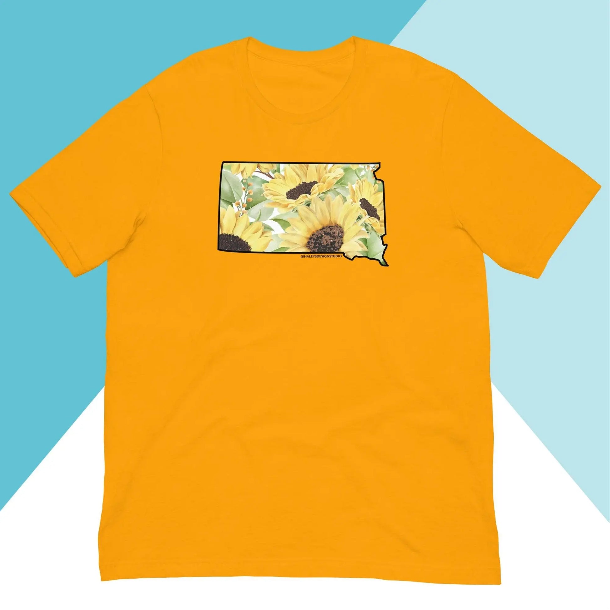 South Dakota Sunflower Iowa Unisex Shirt North Owl Apparel