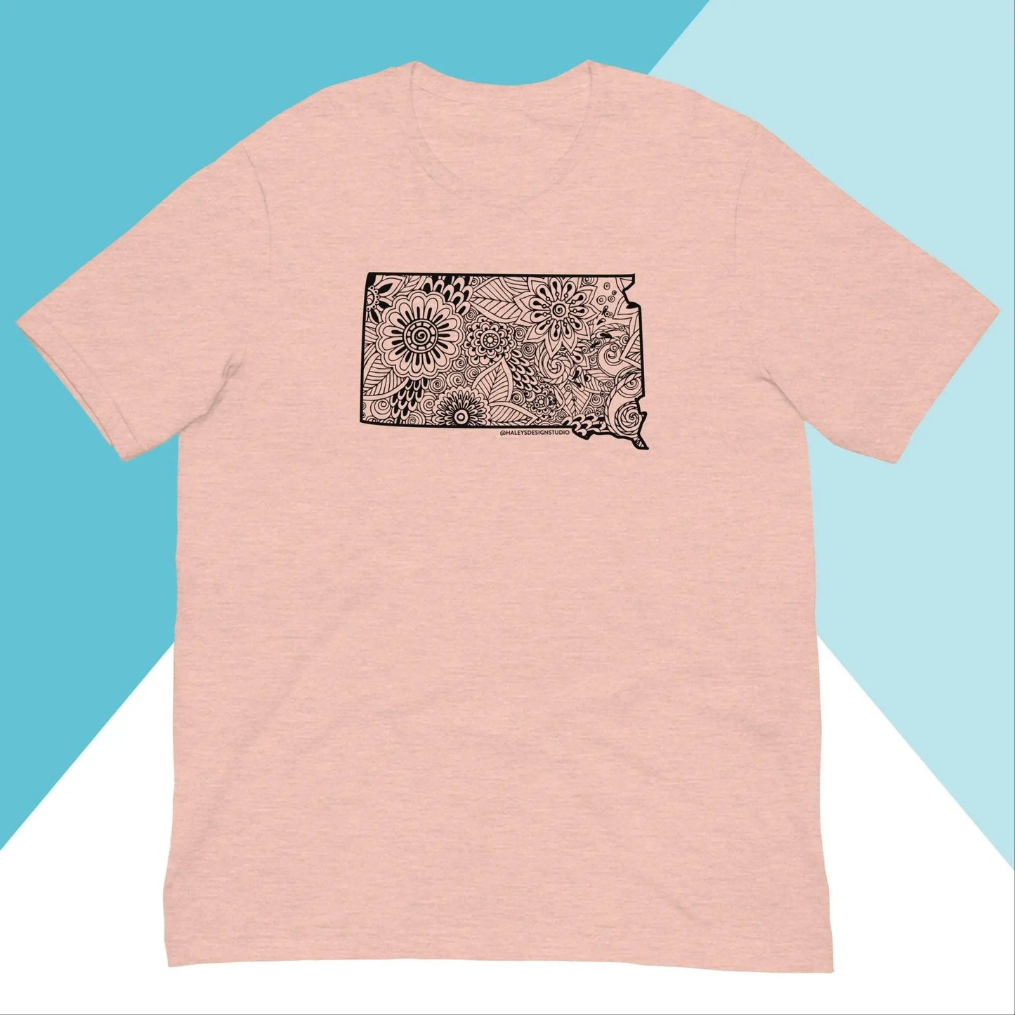 South Dakota Floral Mandala Unisex Shirt North Owl Apparel