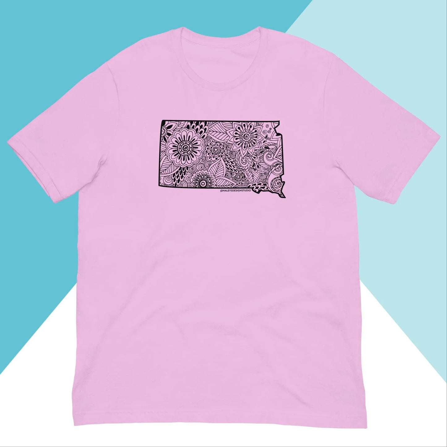 South Dakota Floral Mandala Unisex Shirt North Owl Apparel