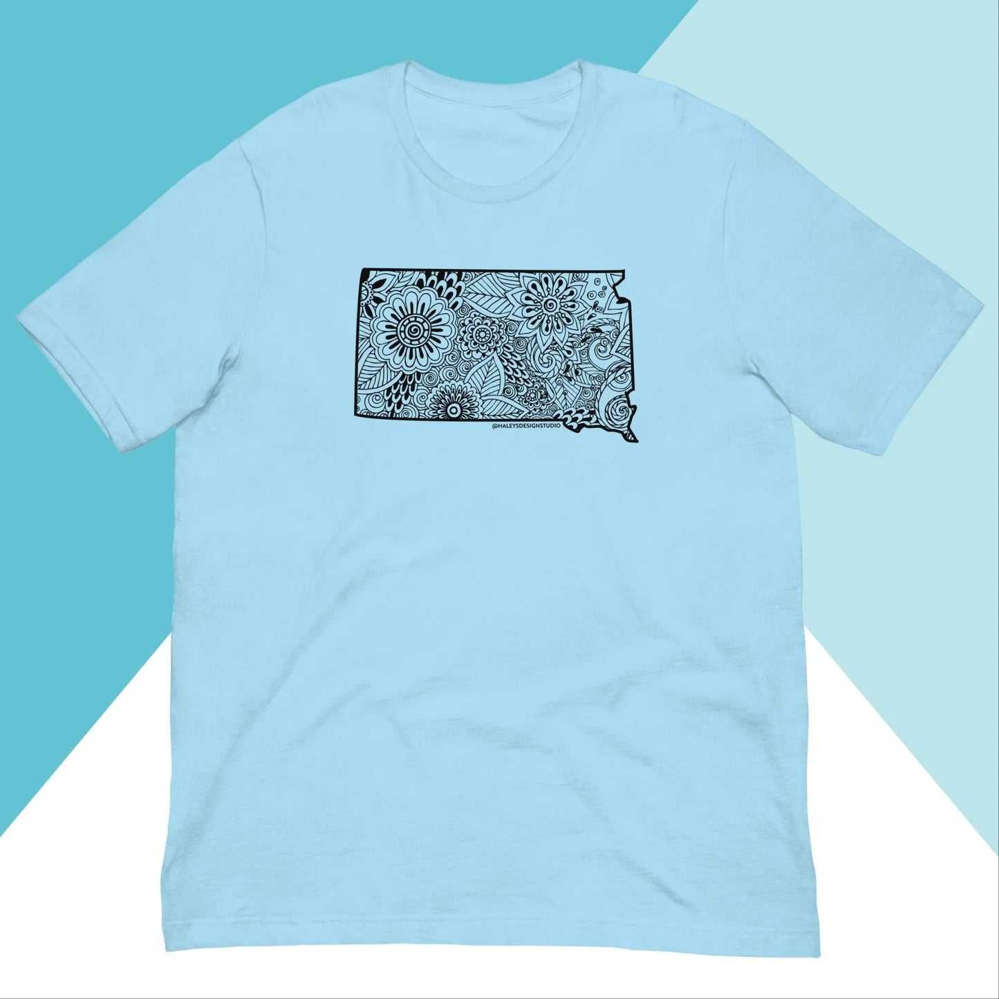 South Dakota Floral Mandala Unisex Shirt North Owl Apparel