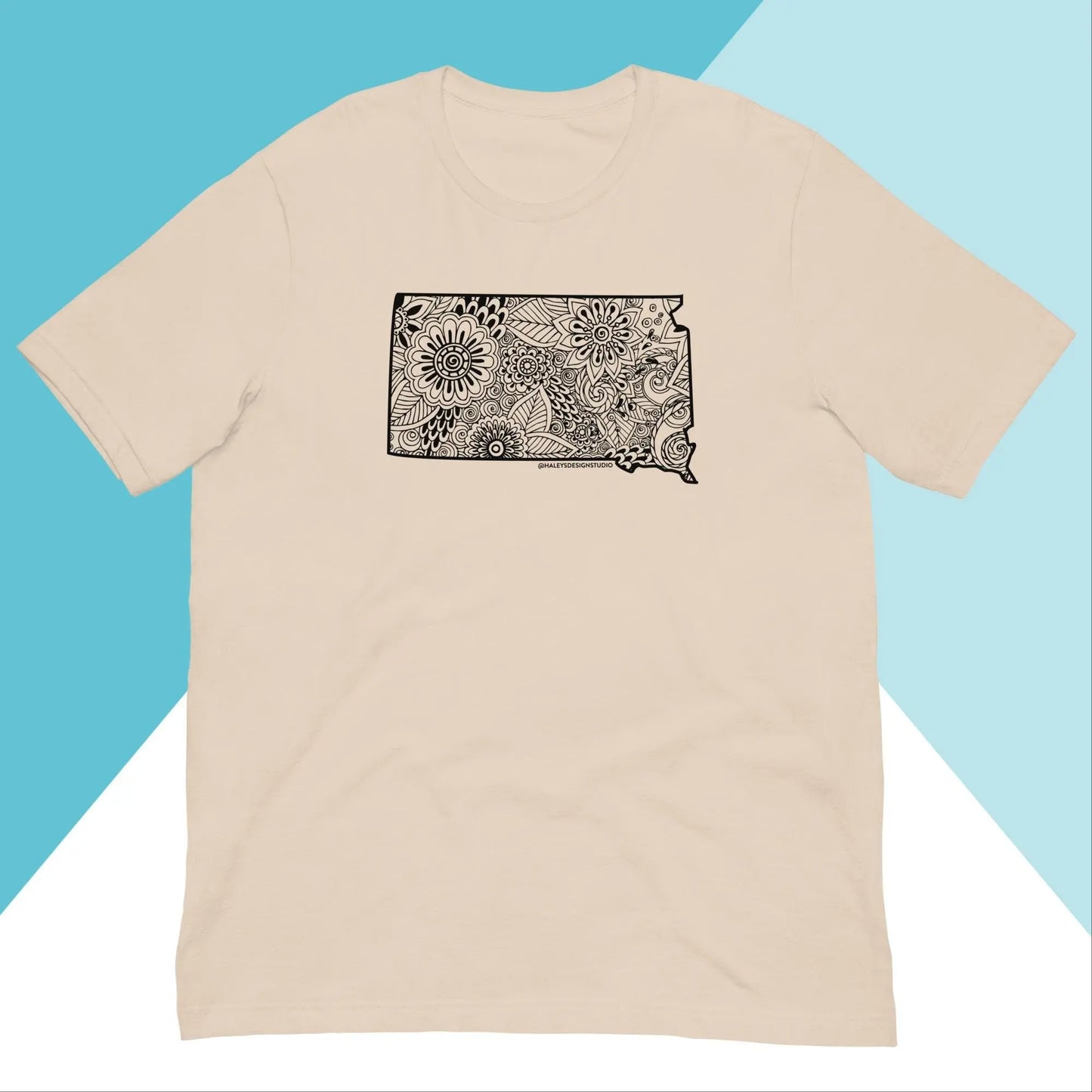 South Dakota Floral Mandala Unisex Shirt North Owl Apparel