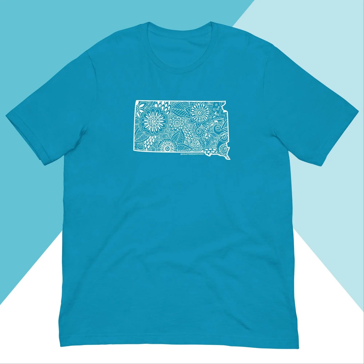 South Dakota Floral Mandala Unisex Shirt North Owl Apparel