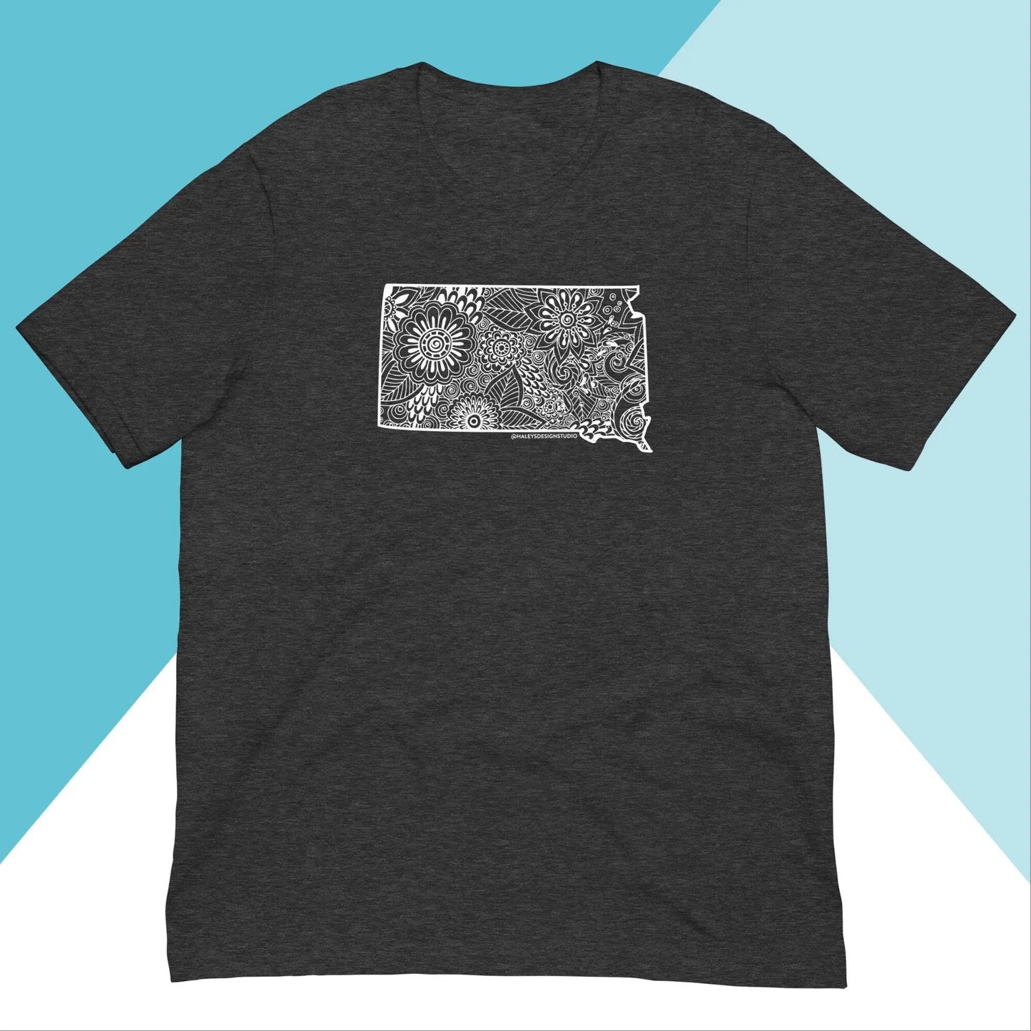 South Dakota Floral Mandala Unisex Shirt North Owl Apparel