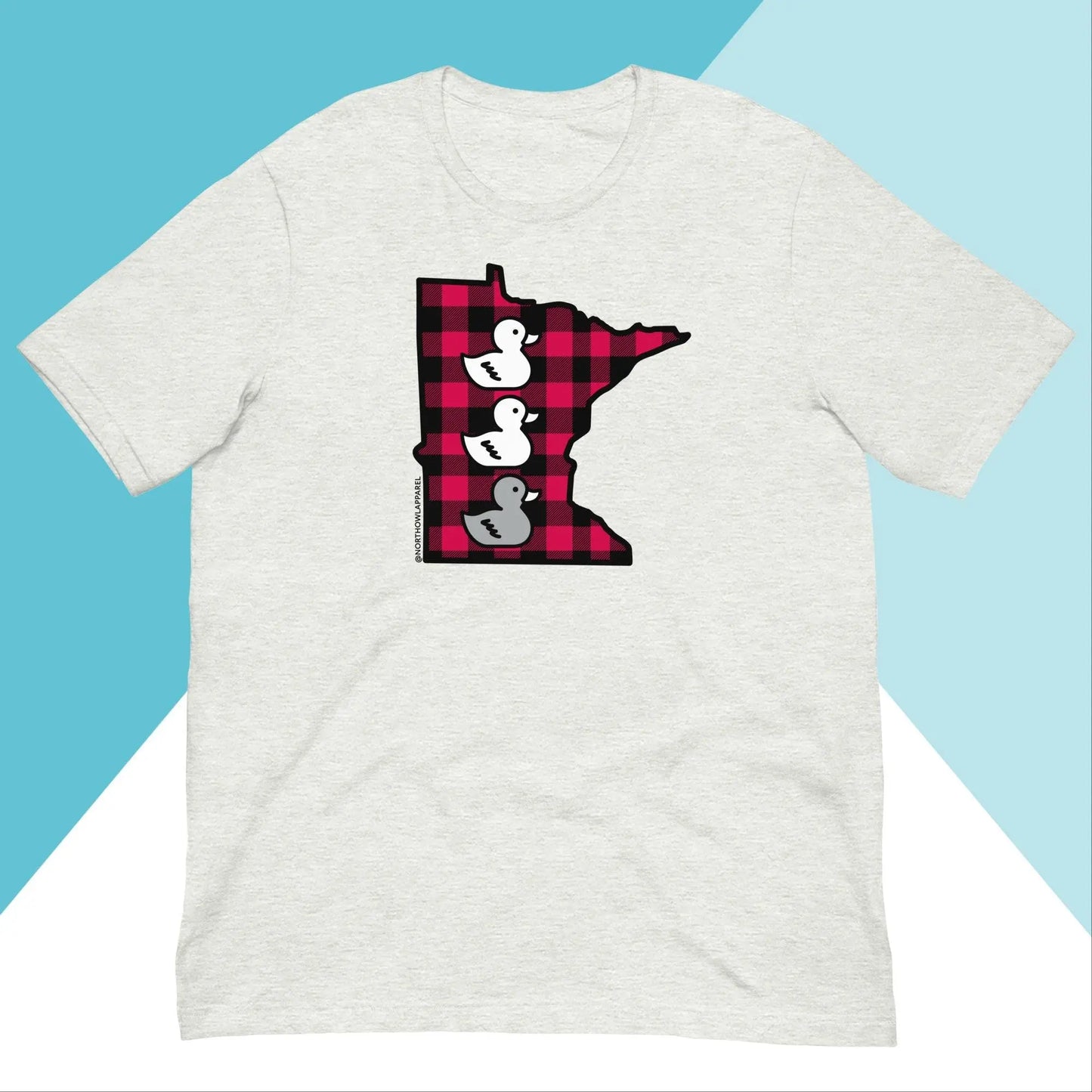 Duck Duck Grey Duck Minnesota Buffalo Plaid Unisex Shirt North Owl Apparel