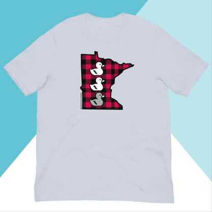 Duck Duck Grey Duck Minnesota Buffalo Plaid Unisex Shirt North Owl Apparel