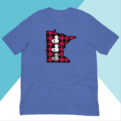 Duck Duck Grey Duck Minnesota Buffalo Plaid Unisex Shirt North Owl Apparel