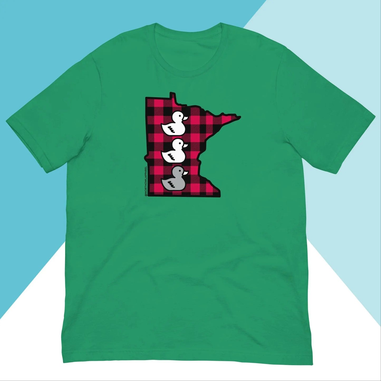 Duck Duck Grey Duck Minnesota Buffalo Plaid Unisex Shirt North Owl Apparel
