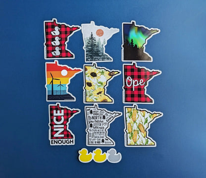 Minnesota Vinyl Sticker Bundle, 10 Pack North Owl Apparel