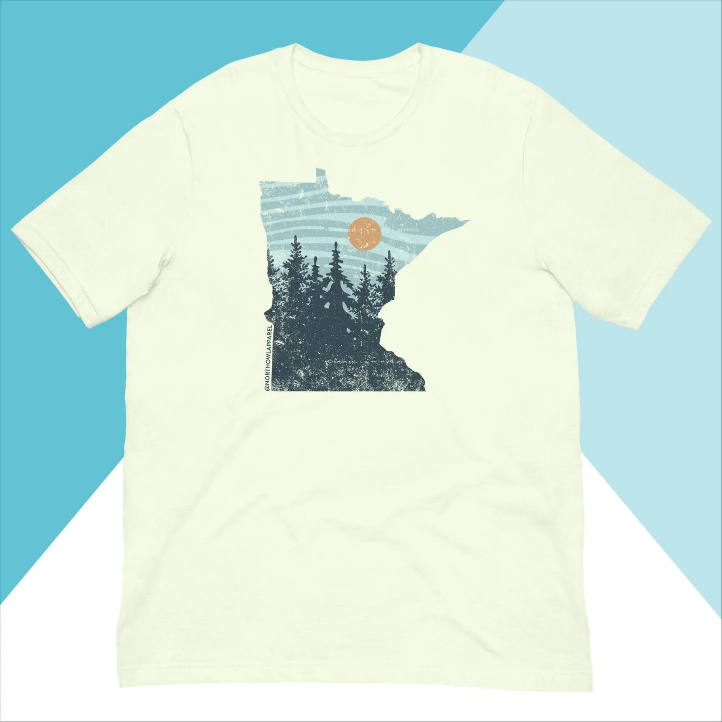 Minnesota Pastel Pine Trees Unisex Shirt North Owl Apparel