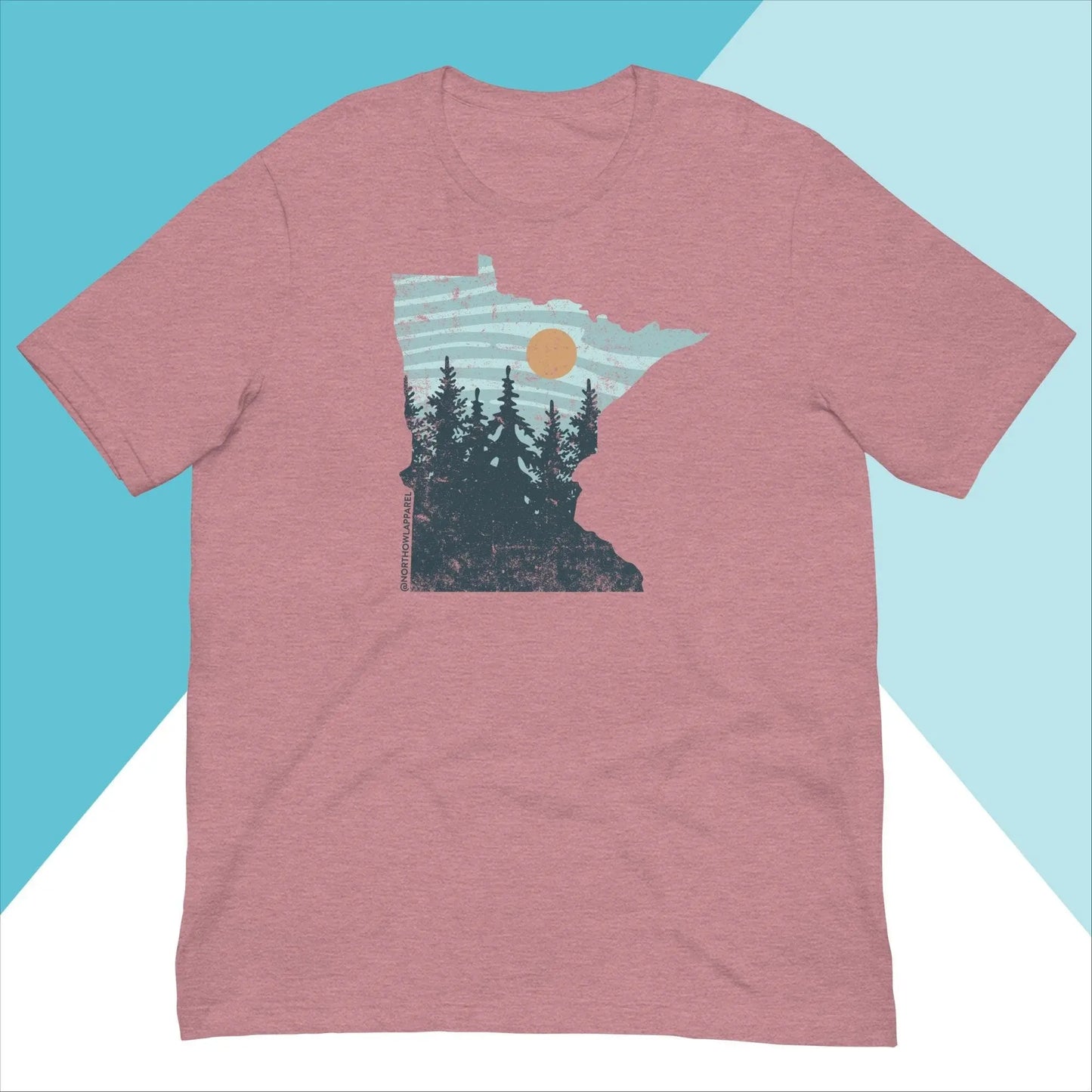 Minnesota Pastel Pine Trees Unisex Shirt North Owl Apparel