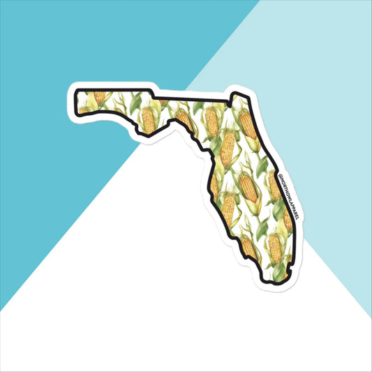 Florida Corn Vinyl Sticker North Owl Apparel
