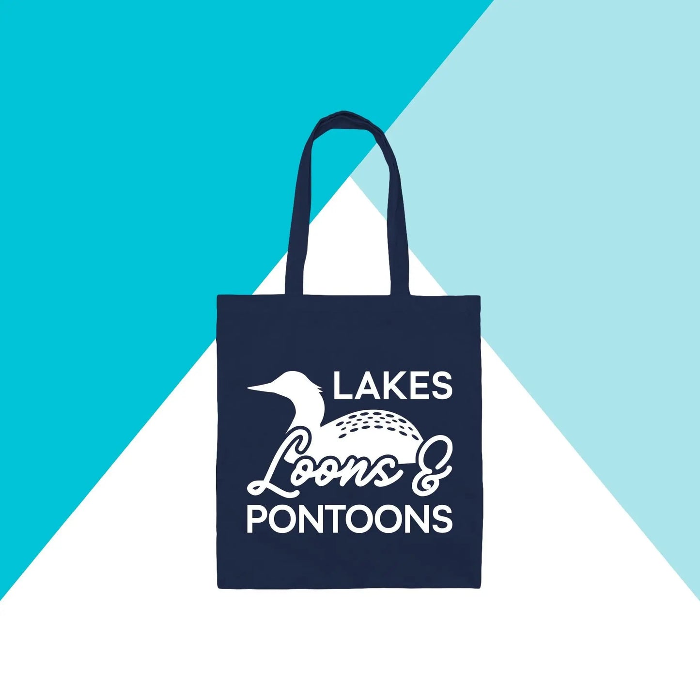 Lakes, Loons, & Pontoons Tote Bag North Owl Apparel