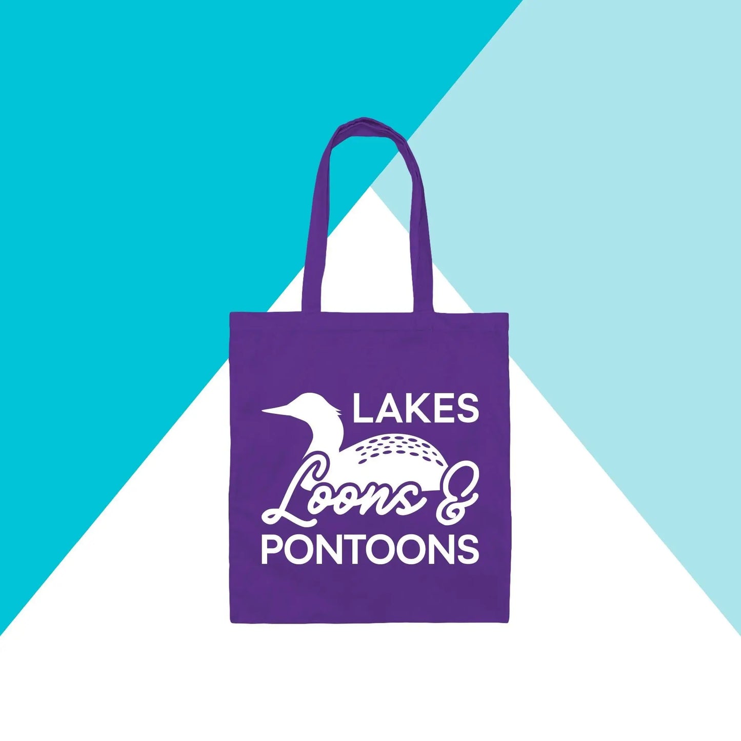 Lakes, Loons, & Pontoons Tote Bag North Owl Apparel