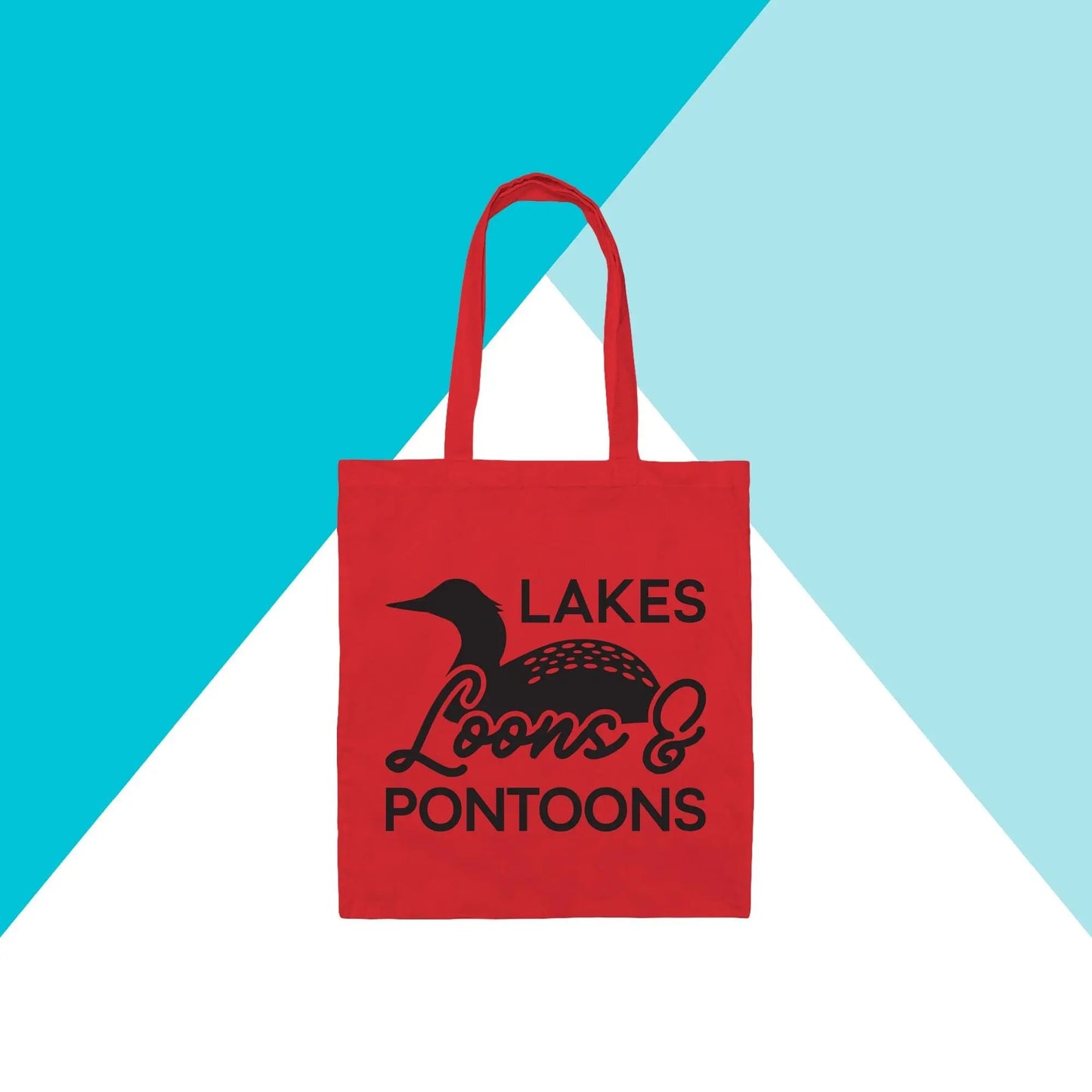 Lakes, Loons, & Pontoons Tote Bag North Owl Apparel