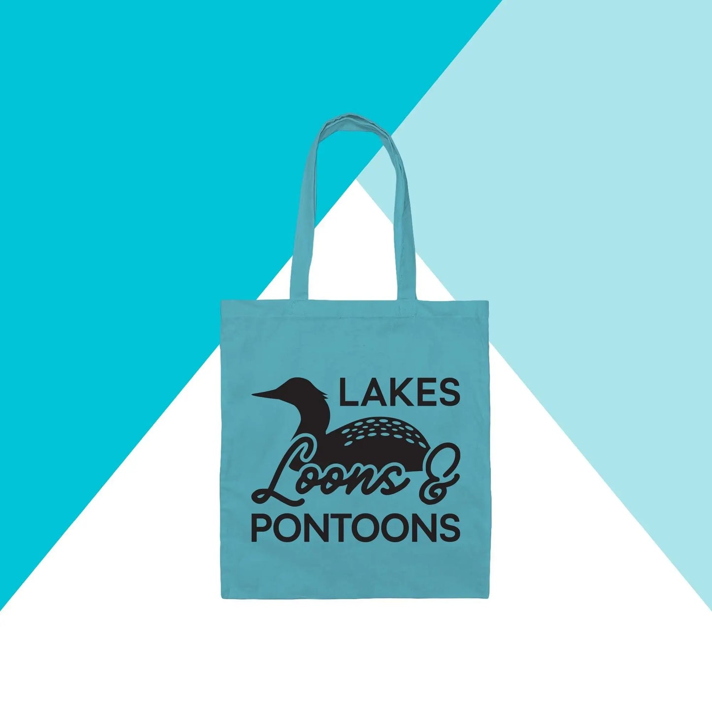 Lakes, Loons, & Pontoons Tote Bag North Owl Apparel