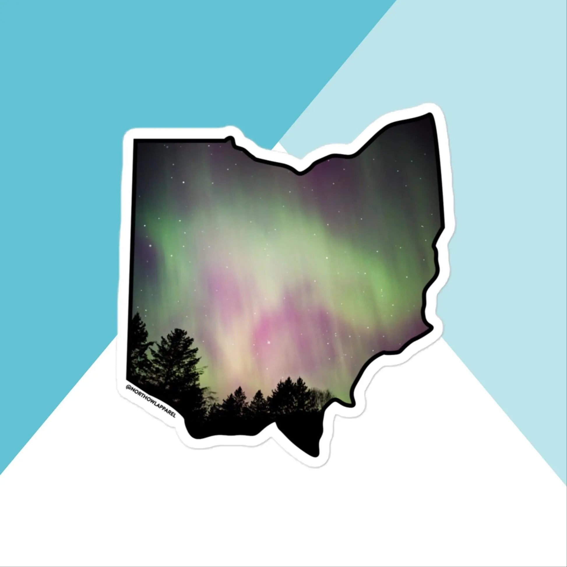 Ohio Northern Lights Vinyl Sticker North Owl Apparel