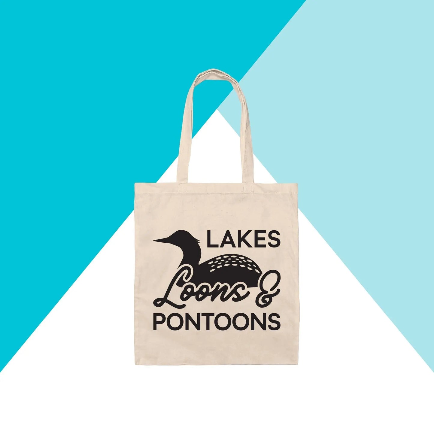 Lakes, Loons, & Pontoons Tote Bag North Owl Apparel