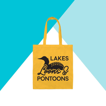 Lakes, Loons, & Pontoons Tote Bag North Owl Apparel
