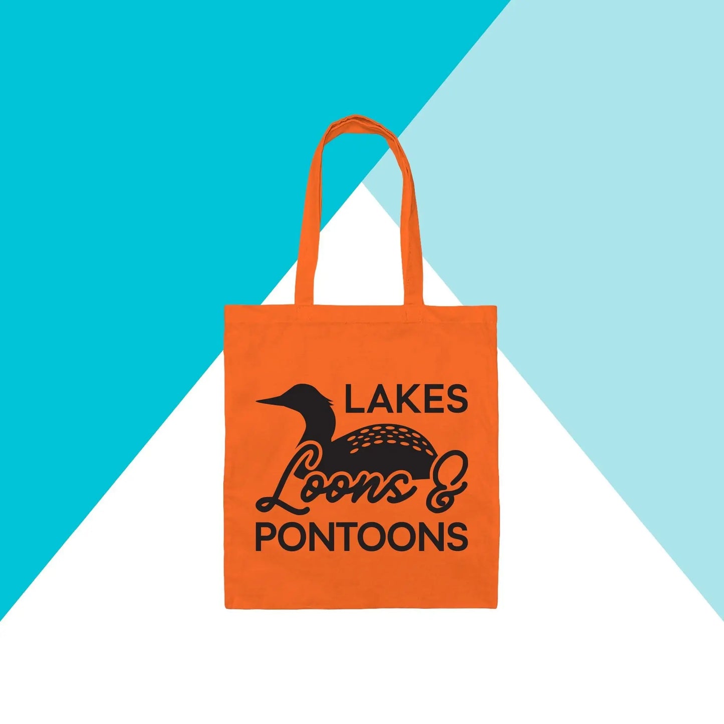 Lakes, Loons, & Pontoons Tote Bag North Owl Apparel