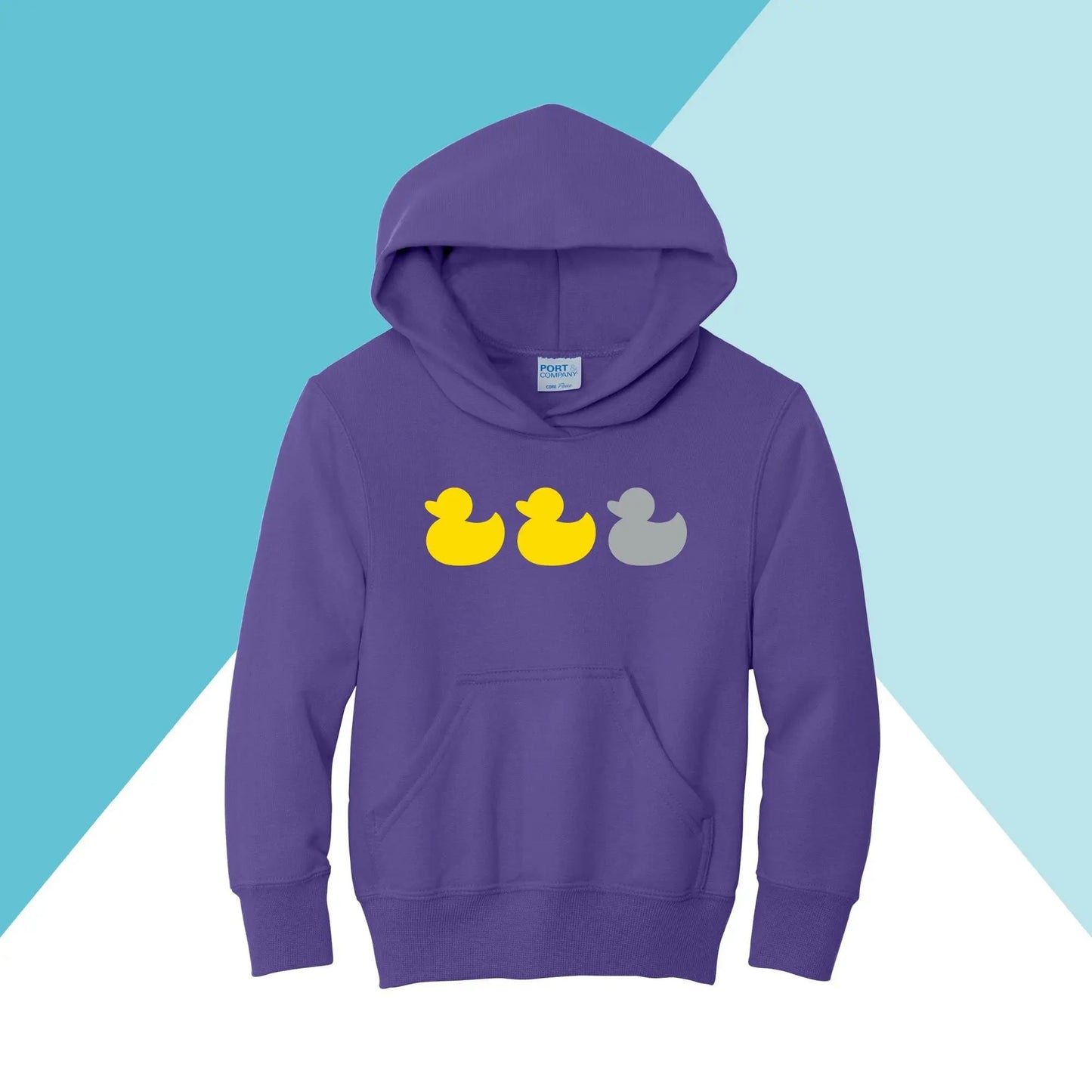 Duck Duck Grey Duck Youth Hoodie Sweatshirt North Owl Apparel