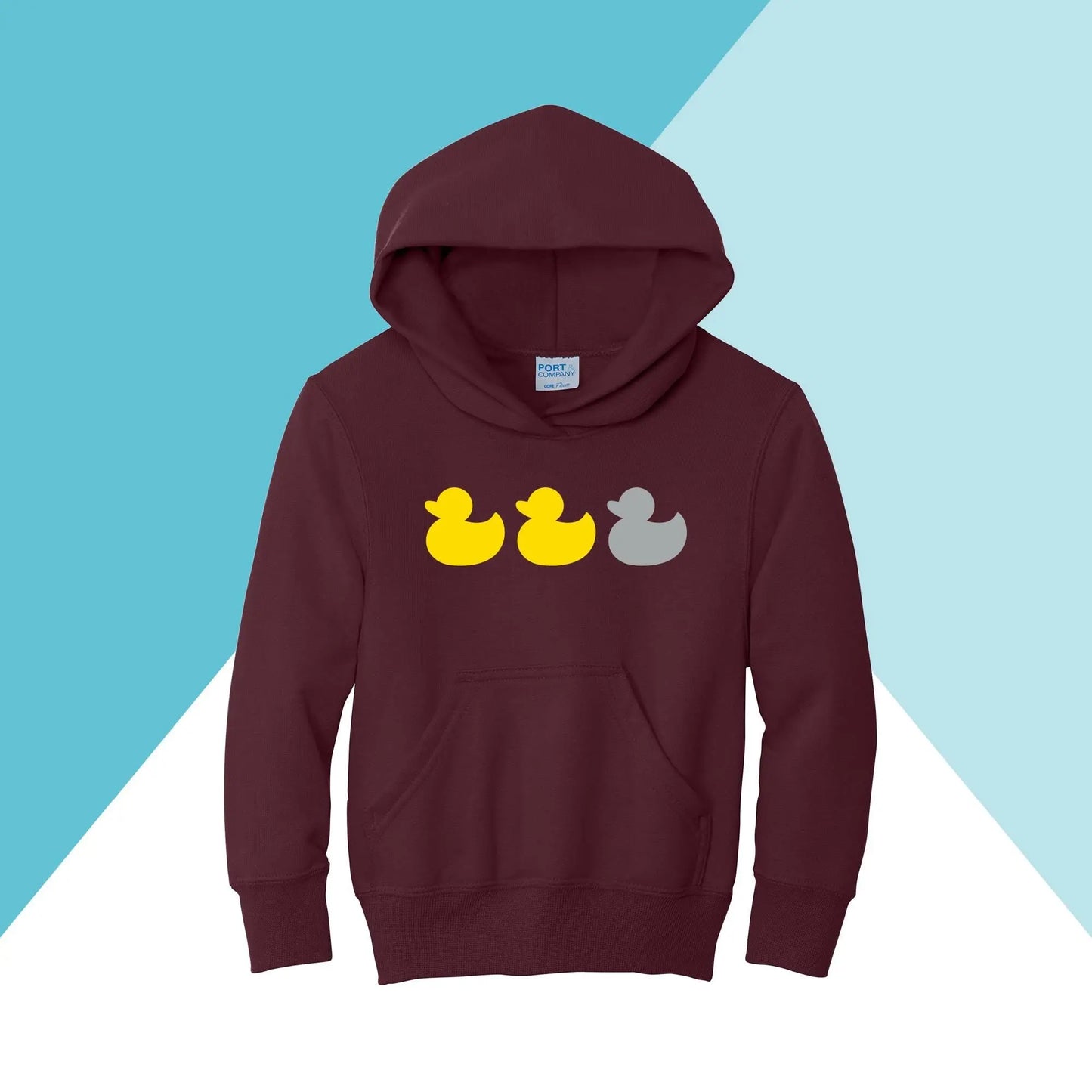 Duck Duck Grey Duck Youth Hoodie Sweatshirt North Owl Apparel