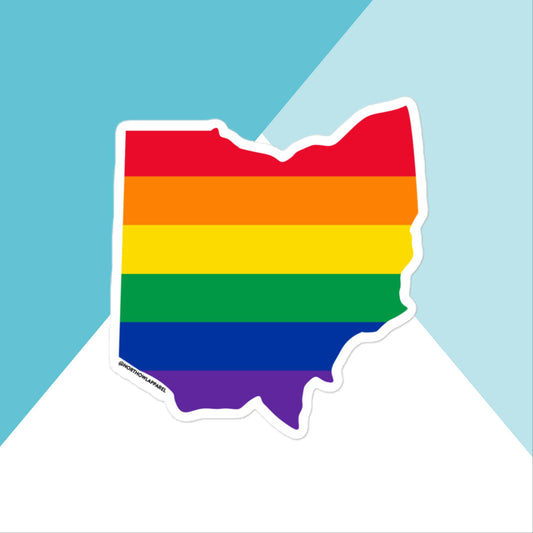 Ohio Pride Rainbow LGBTQIA+ Vinyl Sticker