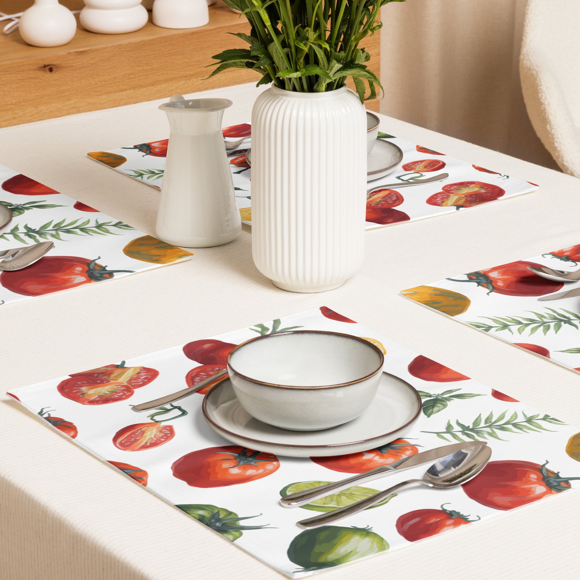 Heirloom Tomato Placemats - Set of 4 North Owl Apparel
