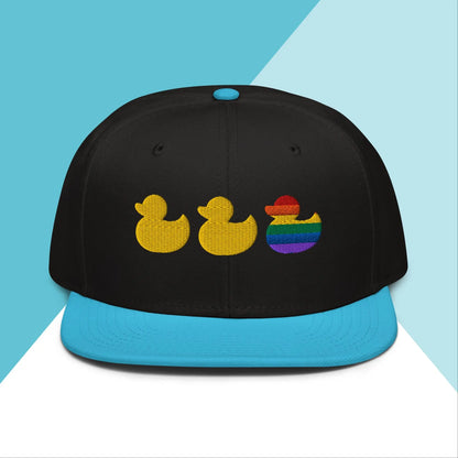 Duck Duck Gay Duck Snapback Hat North Owl Apparel