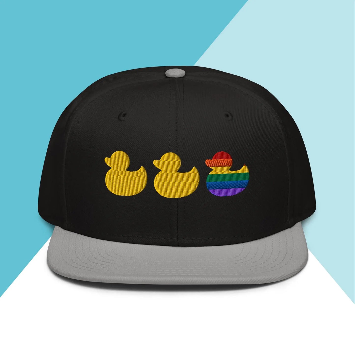 Duck Duck Gay Duck Snapback Hat North Owl Apparel