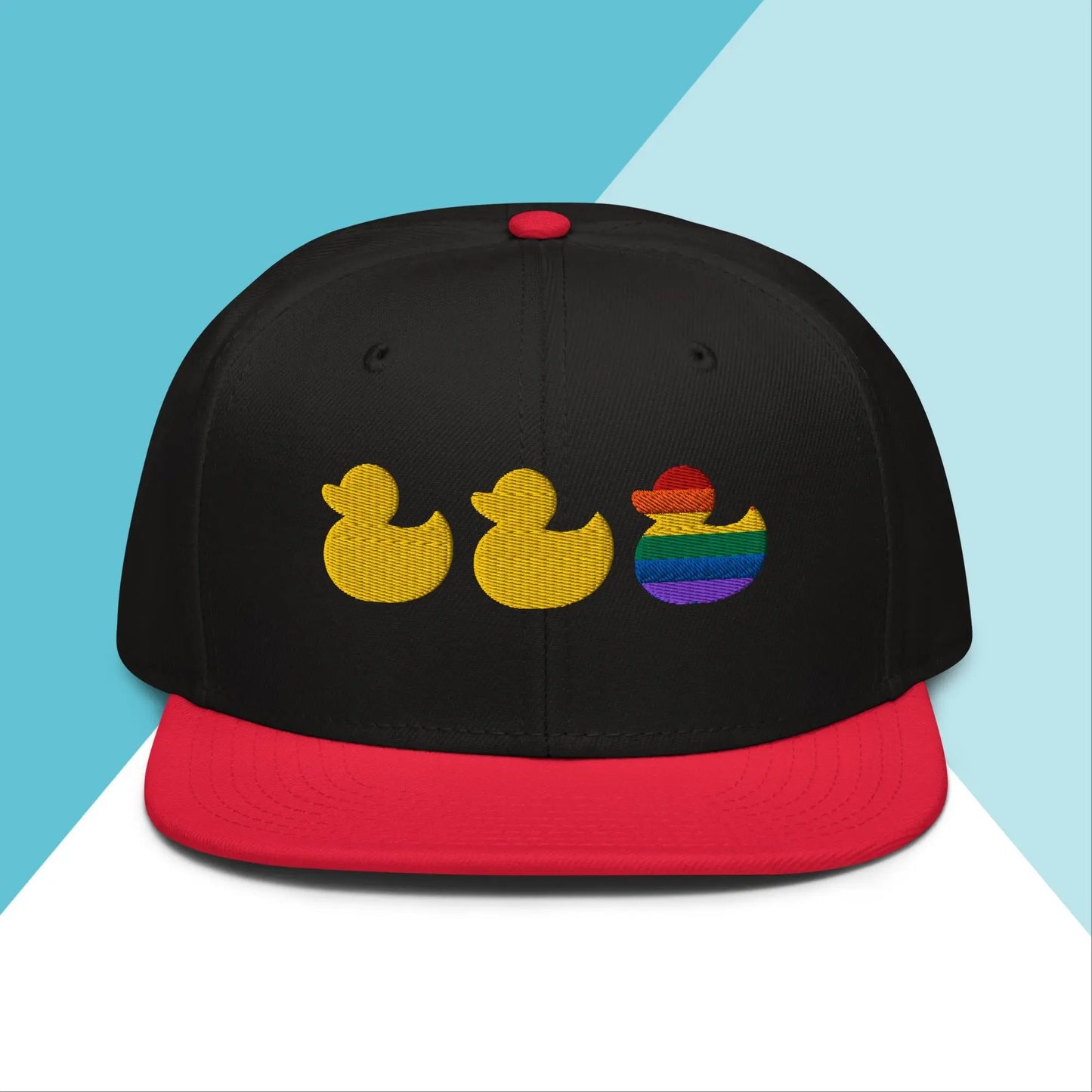 Duck Duck Gay Duck Snapback Hat North Owl Apparel
