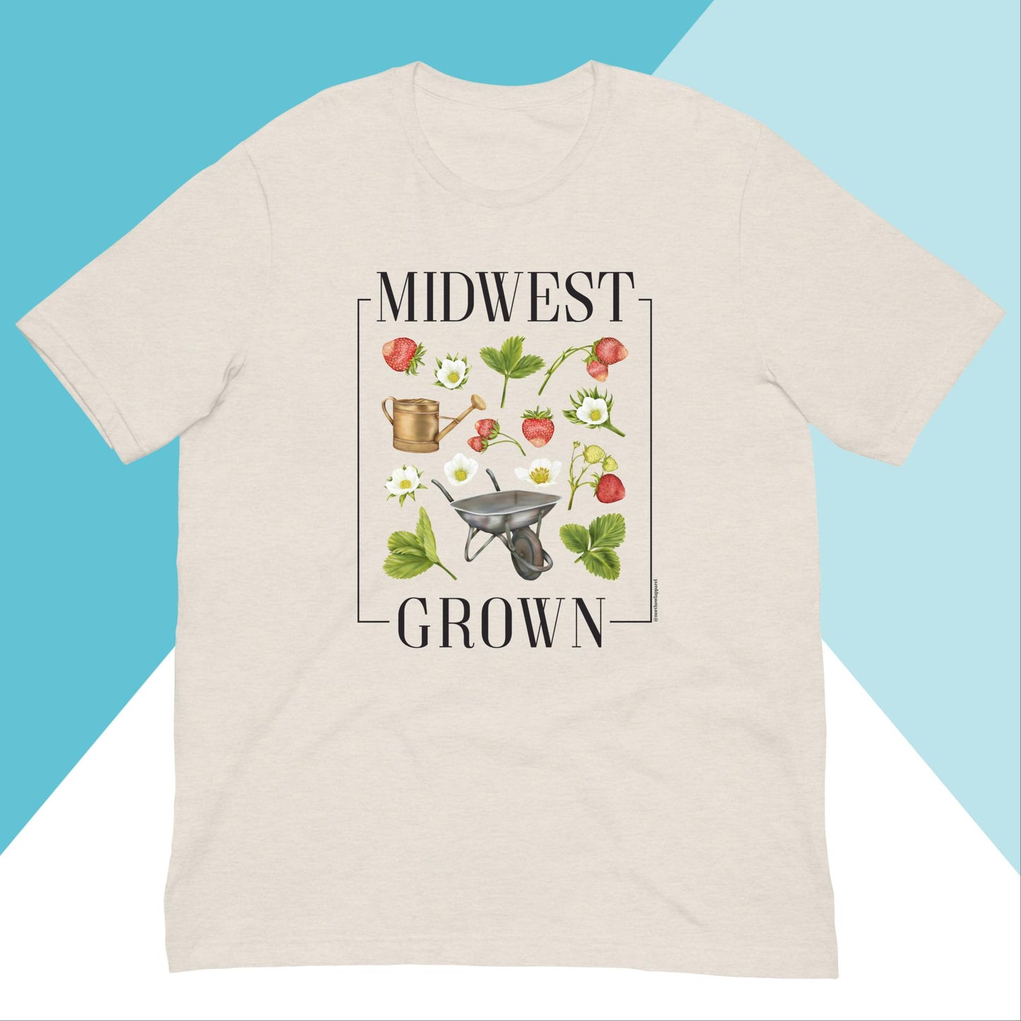 Midwest Grown Gardening Fruit Unisex Shirt North Owl Apparel