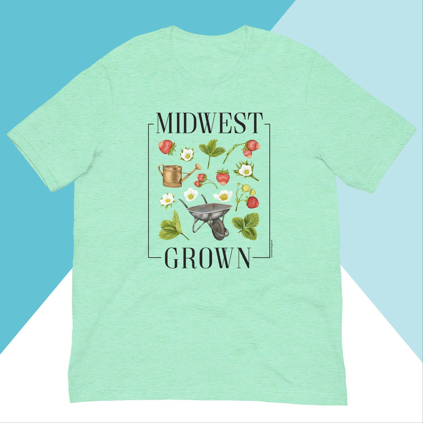 Midwest Grown Gardening Fruit Unisex Shirt North Owl Apparel