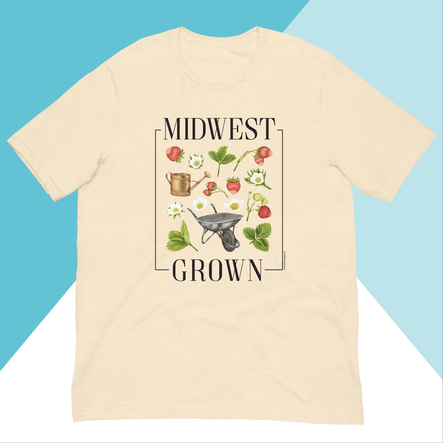 Midwest Grown Gardening Fruit Unisex Shirt North Owl Apparel
