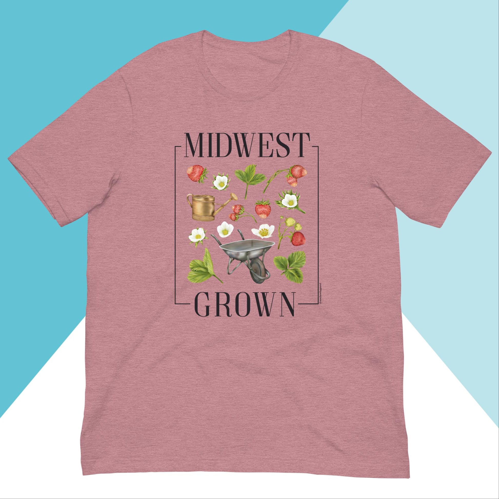 Midwest Grown Gardening Fruit Unisex Shirt North Owl Apparel