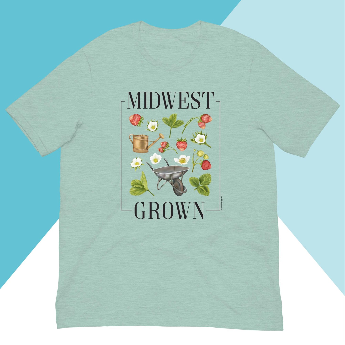 Midwest Grown Gardening Fruit Unisex Shirt North Owl Apparel