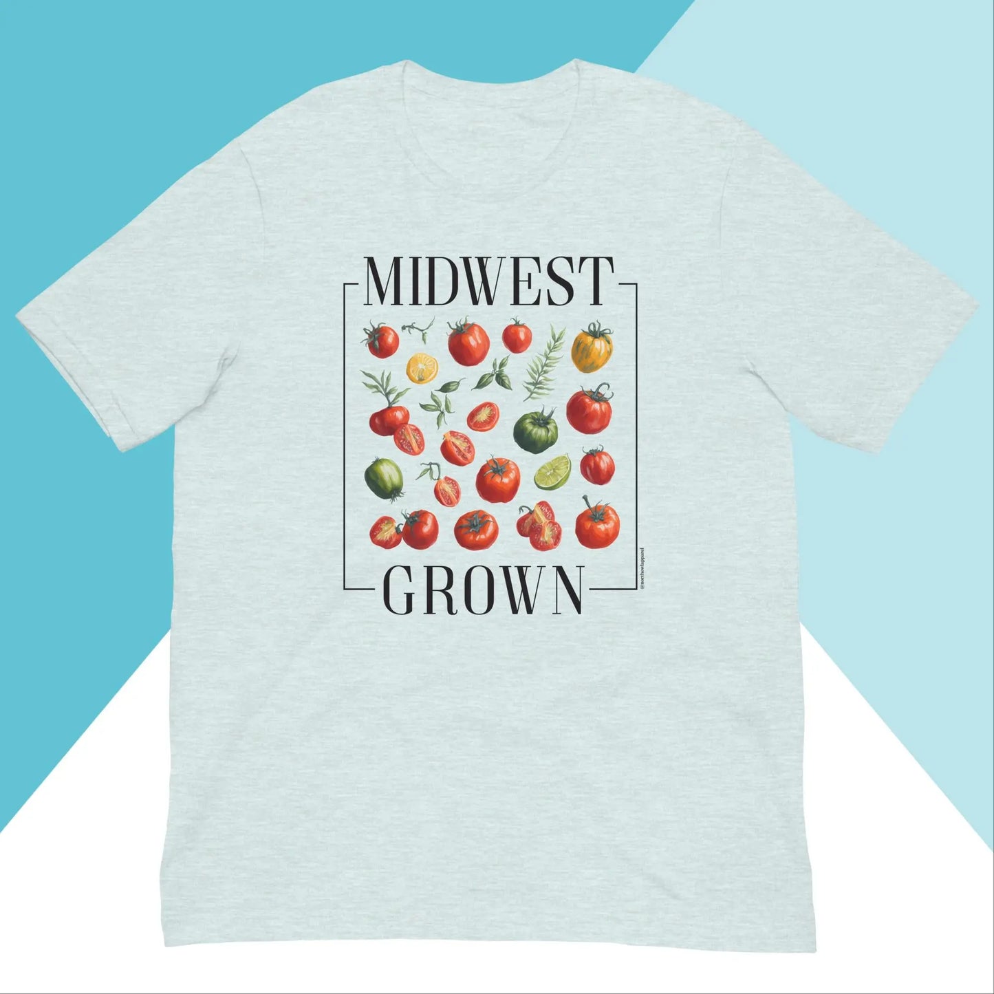 Midwest Grown Heirloom Tomato Summer Unisex Shirt North Owl Apparel