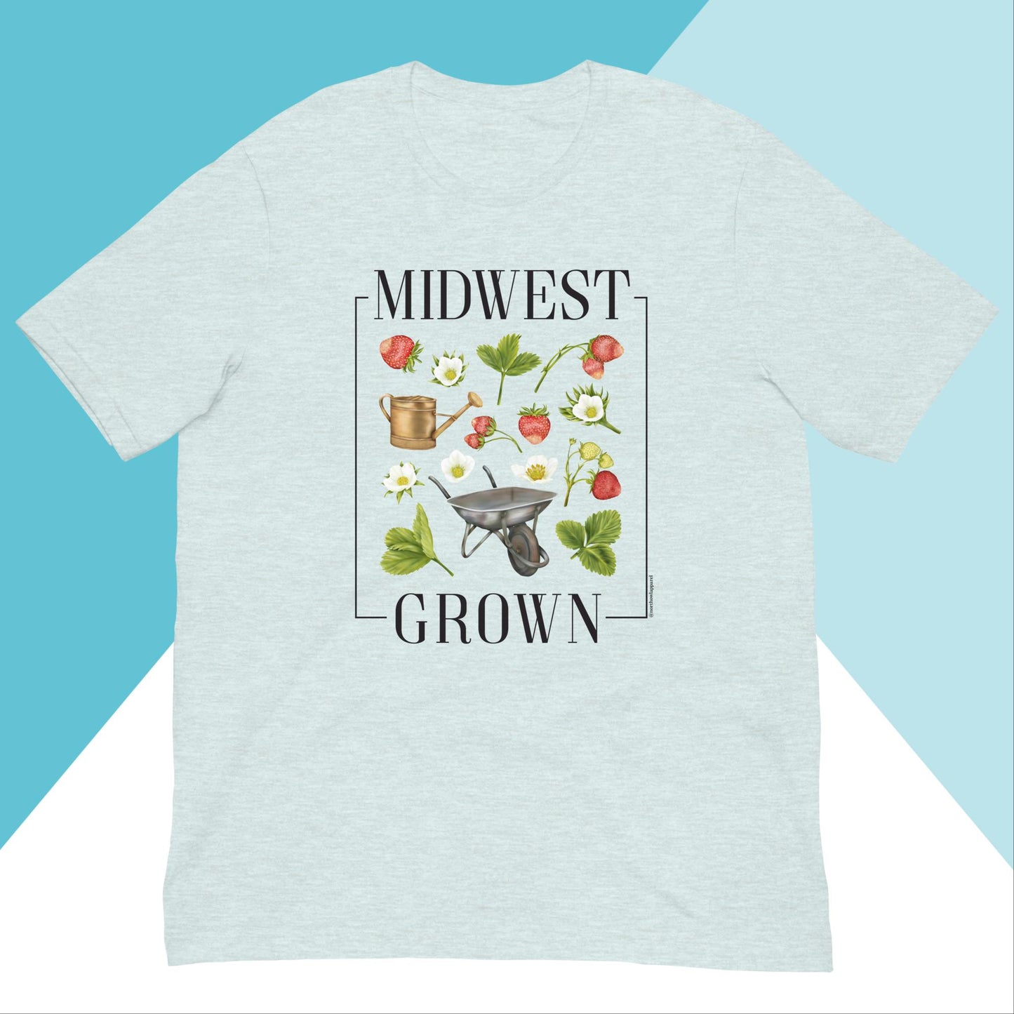 Midwest Grown Gardening Fruit Unisex Shirt North Owl Apparel