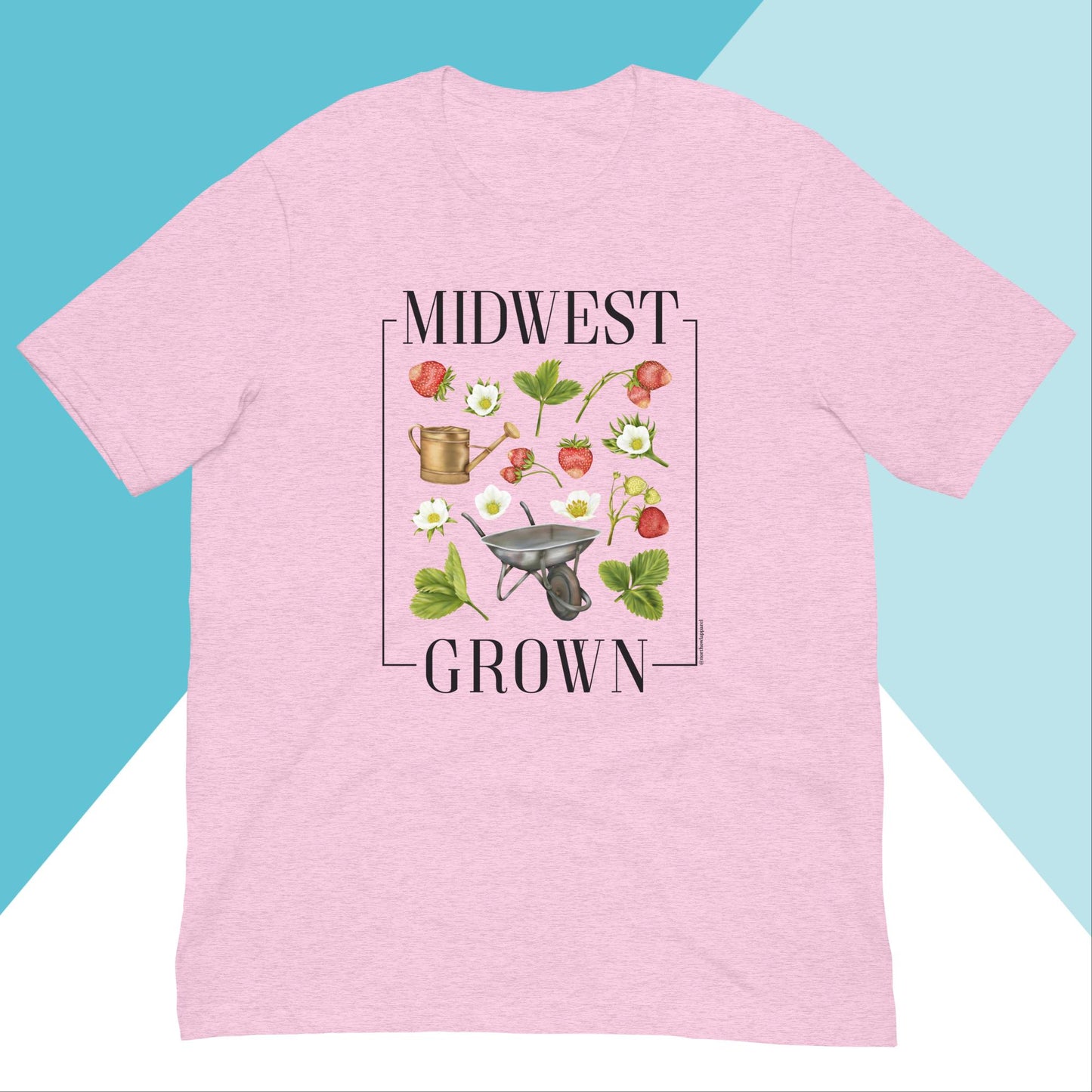 Midwest Grown Gardening Fruit Unisex Shirt North Owl Apparel